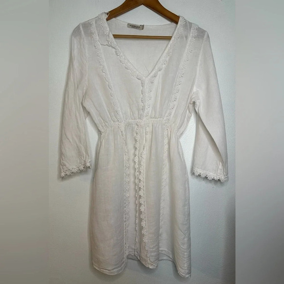 Valentina White Mini Dress - Picture 4 of 12